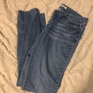 Forever21 Denim Jeans W/Pocket Accents